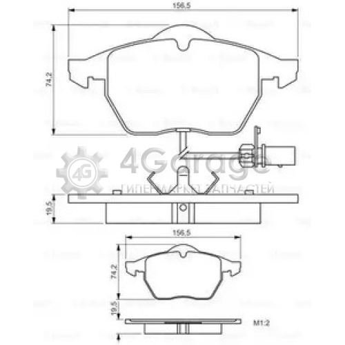 BOSCH 0986495232 Колодки тормозные