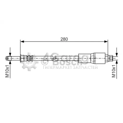 BOSCH 1987476173 Тормозной шланг 1987476173