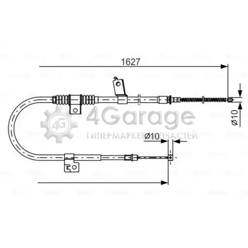 BOSCH 1987482274 Трос ручного тормоза R