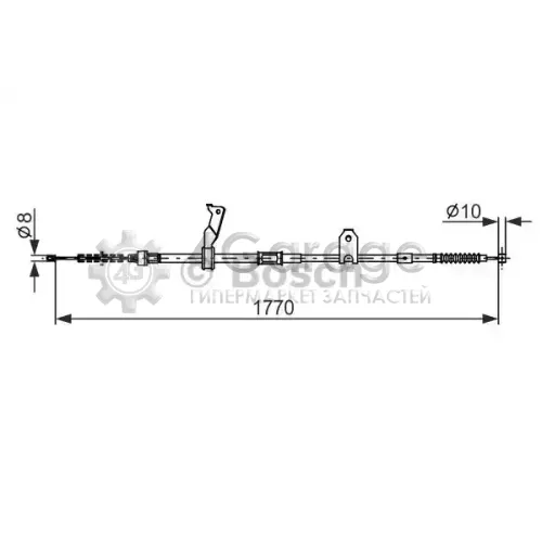 BOSCH 1987482300 Трос ручного тормоза L