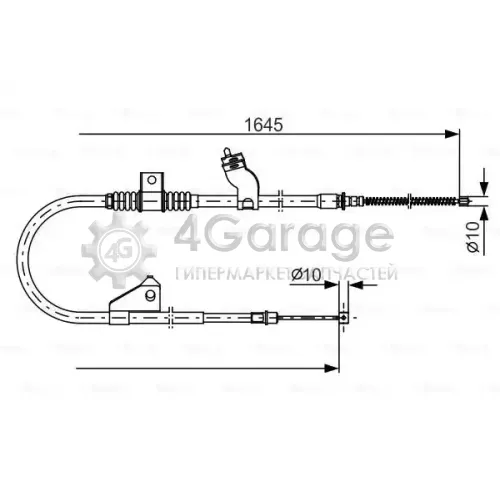 BOSCH 1987482275 Трос ручного тормоза L