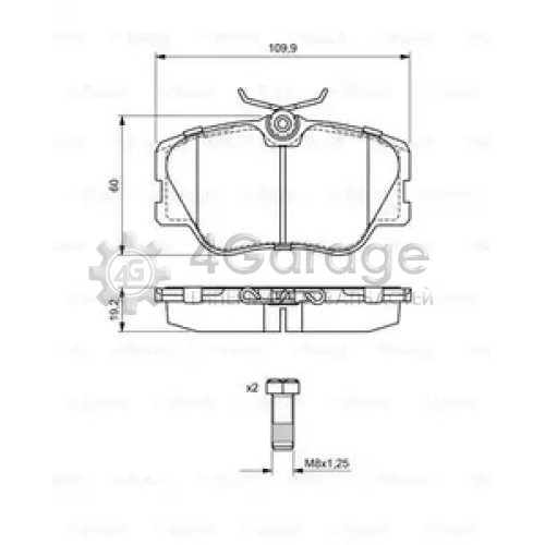 BOSCH 0986469410 Тормозные колодки 0986469410