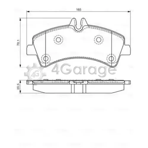 BOSCH 0986495099 Колодки торм диск к т