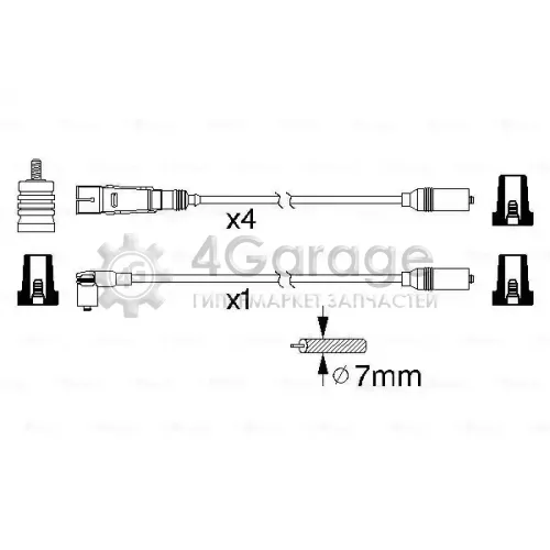 BOSCH 0986356317 Провода высоковольт. ком/кт.