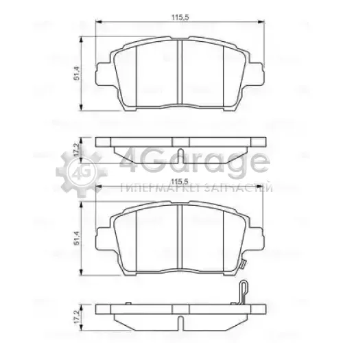 BOSCH 0986495242 Колодки тормозные