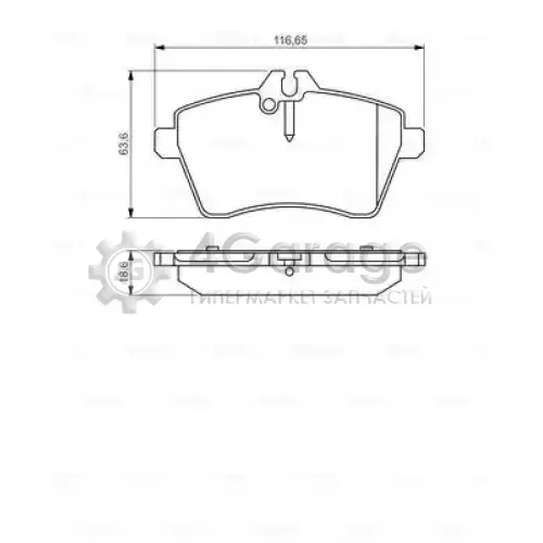 BOSCH 0986495273 Колодки тормозные дисковые 0986495273