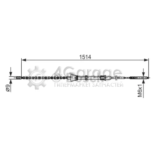 BOSCH 1987477695 Трос стоян торм