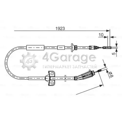 BOSCH 1987477999 Трос ручного тормоза L