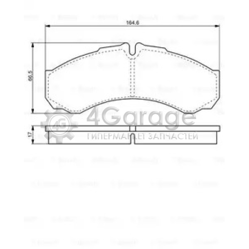 BOSCH 0986424833 Тормозные Колодки 0986424833