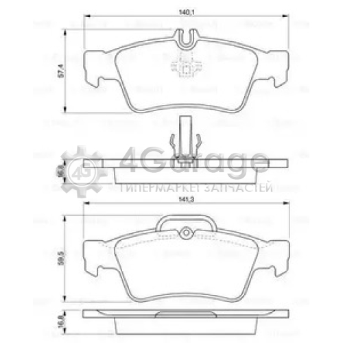 BOSCH 0986424699 Тормозные колодки 0986424699