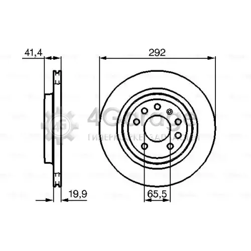 BOSCH 0986479142 Тормозной диск