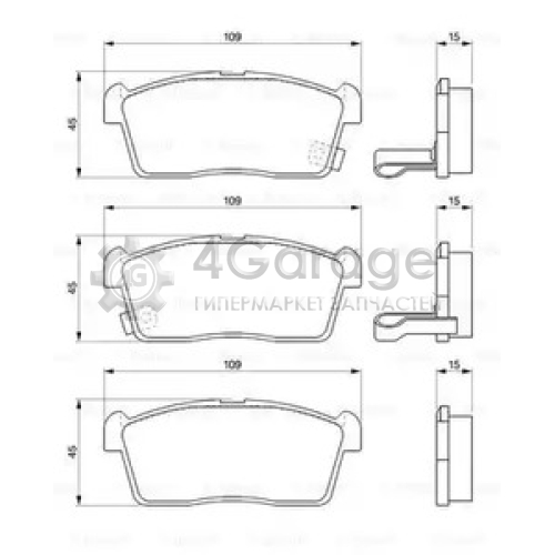 Тормозные колодки 0986424695 BOSCH 0986424695 в Москве