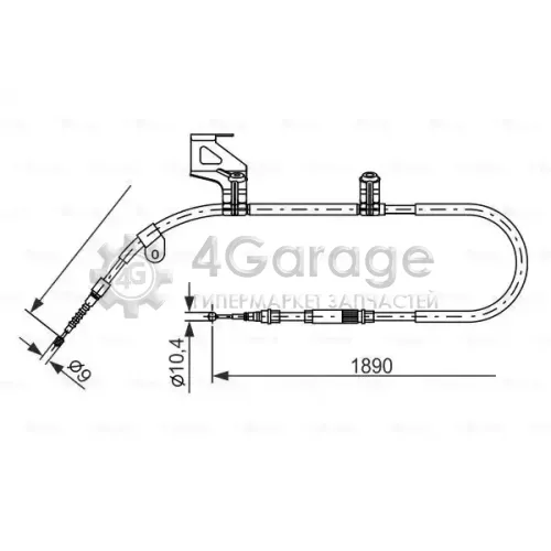 BOSCH 1987477803 Трос стоян торм