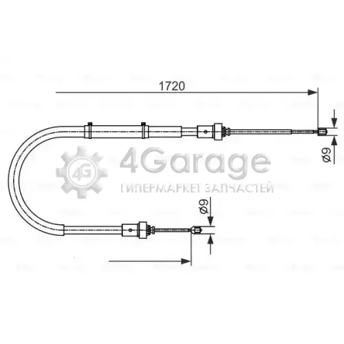 BOSCH 1987482411 Трос стоян торм