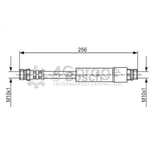 BOSCH 1987476284 Тормозной шланг 1987476284