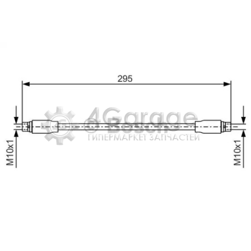 BOSCH 1987476717 Тормозной шланг 1987476717