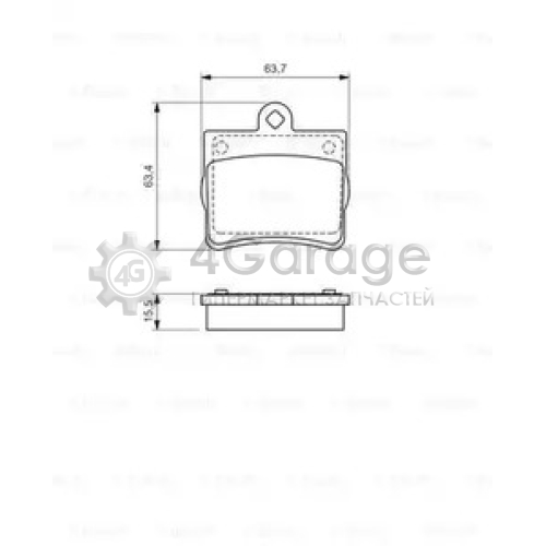 BOSCH 0986494017 Колодки торм.зад.