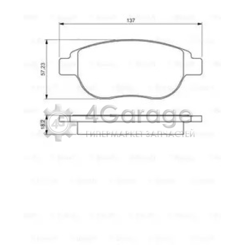 BOSCH 0986495225 Колодки тормозные