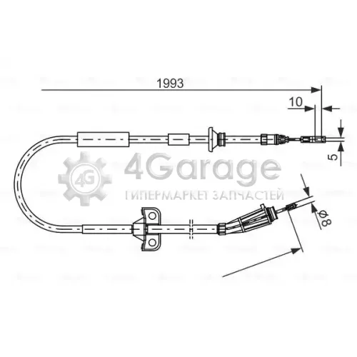 BOSCH 1987477819 Трос стоян торм