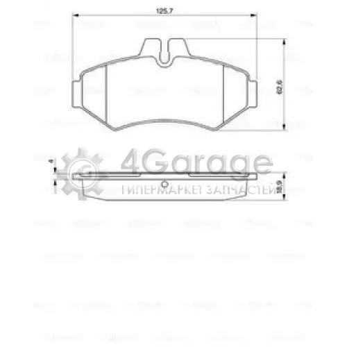 BOSCH 0986424516 Тормозные колодки 0986424516