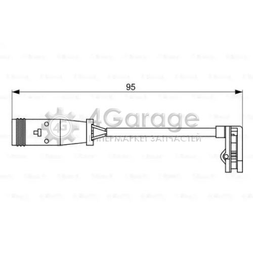 BOSCH 1987473036 Сигн. контакт износа покр. 1987473036