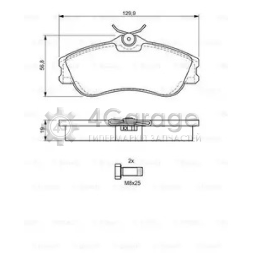 BOSCH 0986424583 Тормозные колодки 0986424583