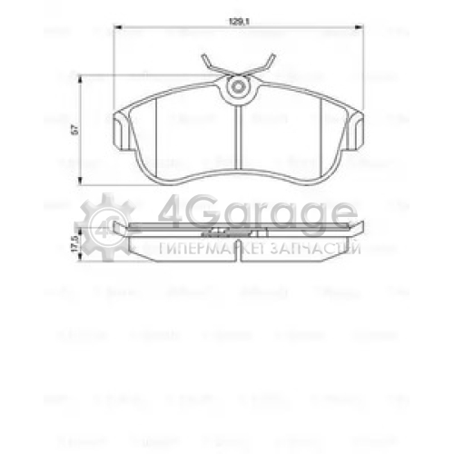 BOSCH 0986461147 Колодки тормозные