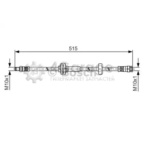 BOSCH 1987481482 Шланг тормозной 1987481482