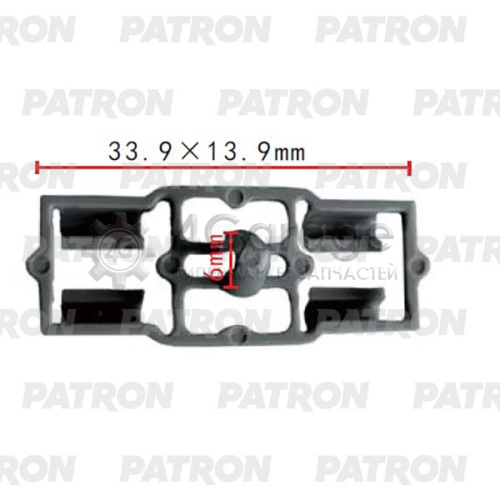 PATRON P372056 Клипса пластмассовая BMW Применяемость: Держатель Кузов (двери), Кузов (уплотнители