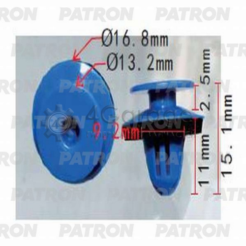 Клипса пластмассовая PATRON P371256 в Ростове-на-Дону