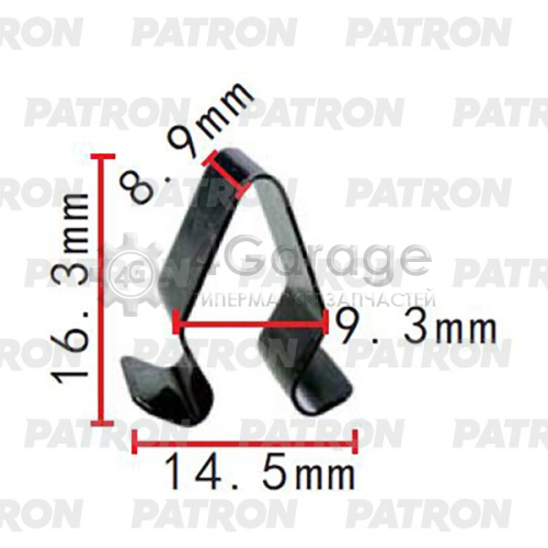 PATRON P372324 Саморез Скоба VW Skoda Seat Audi Mercedes