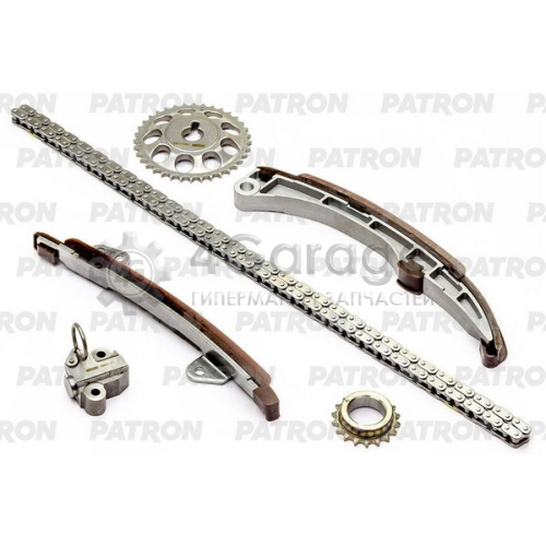 Комплект цепи ГРМ (Цепь-1, Нат-1, Усп-2, Шест-2)TOYOTA Corolla (E120)/Fielder/Allex 1.5i (1NZ-FE) 2001-2006 PATRON PTCK006 в Нижнем Новгороде