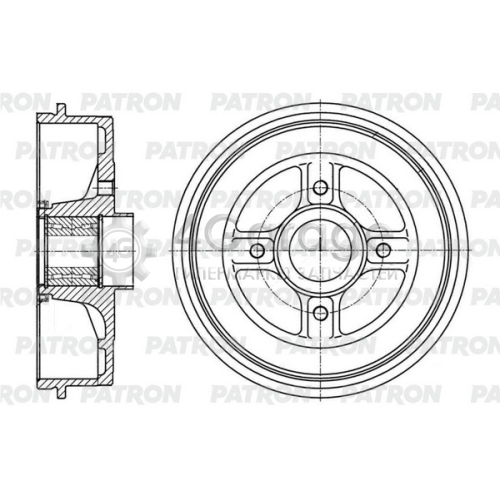 PATRON PDR1005 Барабан тормозной