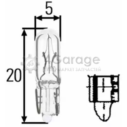 HELLA 8GP002095241 Лампа W12W 24V 8GP002095 241