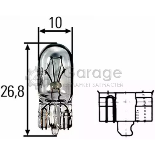 HELLA 8GA008901241 Лампа 24V 8GA008901 241