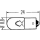 HELLA 8GP002068241 Лампа 24V BA9s 8GP002068 241