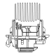 LUZAR LFR0977 Резистор электровентилятора отопителя для автомобиля Лада Vesta (15-)/Renault Logan II (12-)