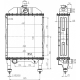 LUZAR LRC06221 Радиатор охлаждения алюм. для трактора МТЗ-1221 (5-ти ряд.)