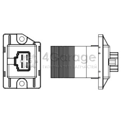 LUZAR LFR0825 Резистор электровентилятора отопителя для автомобилей KIA Soul II (14-)/Hyundai Santa Fe (12-)/Sonata (14-) (auto A/C)