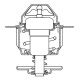 LUZAR LT1003 Термостат для автомобилей Ford Focus I (98-)/Mondeo I (93-)/Mondeo II (96-) (92°С) (термоэлемент)