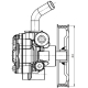 LUZAR LPS1107 Насос ГУР для автомобилей Mitsubishi Pajero Sport (15-)/L200 (15-) 2.4D