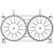 LUZAR LFK01225 Электровентилятор охлаждения для автомобилей 21213-214 Нива (2 вент.) (с кожухом) (тип Вентол)
