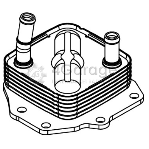 LUZAR LOC1908 Радиатор масляный для а/м Land Cruiser 200 (07-)/Lexus LX 570 (07-) 4.6i/5.7i