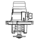 LUZAR LT2649 Термостат для автомобилей BMW X5 (E53) (00-)/X5 (E70) (06-) 4.4i/4.8i (с корпусом, низкотемпературный 95°С)