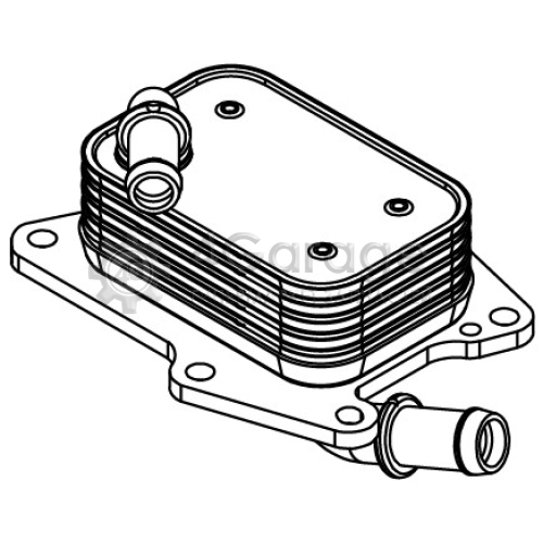 LUZAR LOC1512 Радиатор масляный для а/м Mercedes-Benz E (W212) (09-)/(W213) (16-)/C (W204) (07-)/(W205) (14-)/GLC (X253) (15-) 1.6i/2.0i в Красноярске