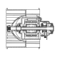 LUZAR LFH0301 Электровентилятор отопителя для автомобилей ГАЗель 3302 (c 2003) (линейка Стандарт)