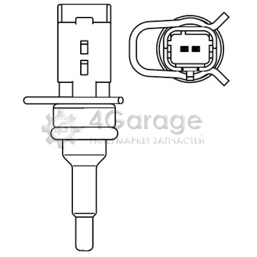 LUZAR LS2007 Датчик температуры для автомобилей Peugeot 308 (11-)/3008 (09-)/207 (07-)/Citroen C4 (10-)/C3 (09-)