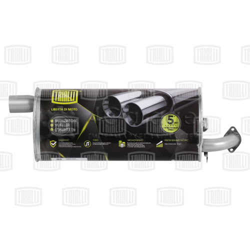 TRIALLI EMM0301 Глушитель осн. алюм. для а/м ГАЗ 3102 (EMM 0301) в Красноярске