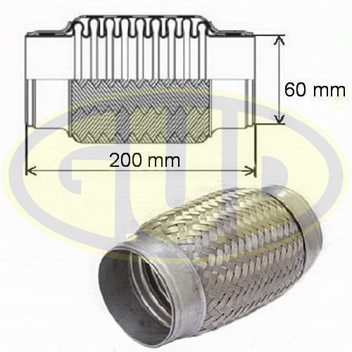 Гофра глушителя 60x200 G.U.D. GFP360200 в Ростове-на-Дону