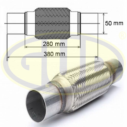 Гофра глушителя с фланцами 50x280 G.U.D. GFP450280 в Ростове-на-Дону